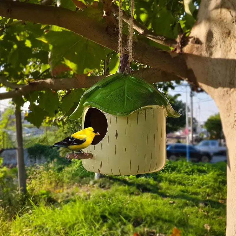 Outdoor Resin Hanging Bird House
