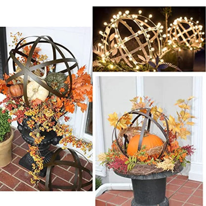Decorative Metal Garden Spheres Sets of 3