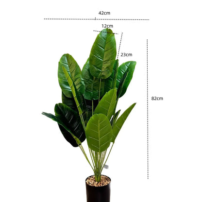 1pc 18 Leaves Artificial Banana Plant