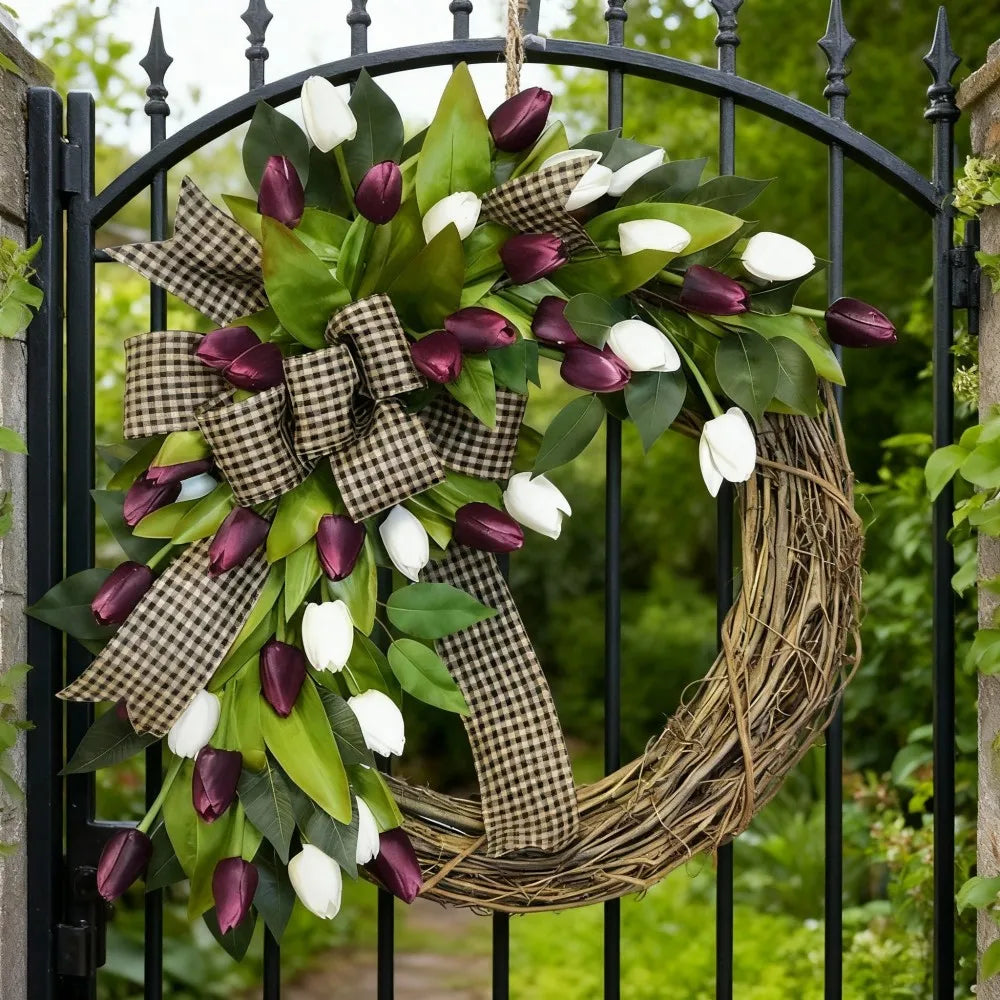 Spring Tulip Wreath