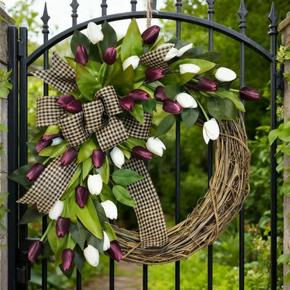 Spring Tulip Wreath