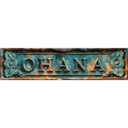 Flat Rustic Iron Vintage Metal Sign