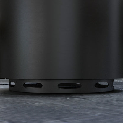 Smokeless Fire Pit with Poker 19" Firepit, Steel