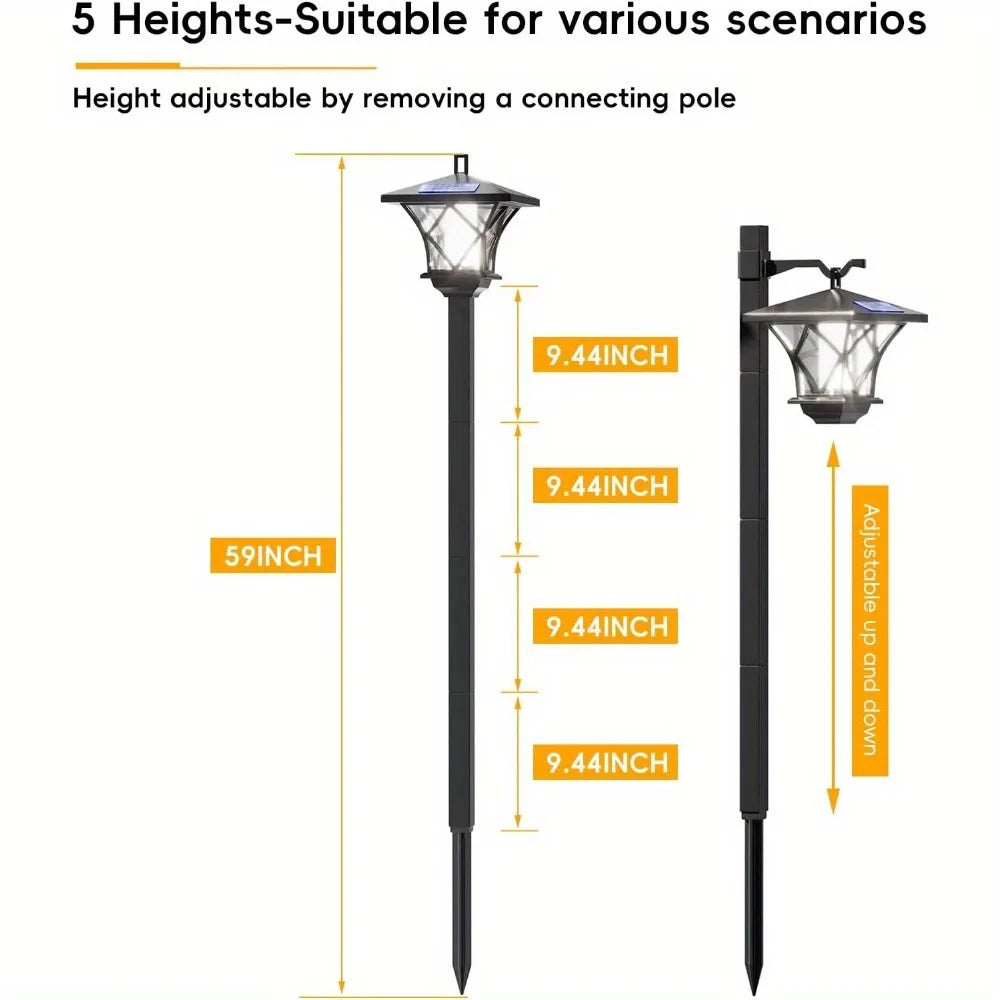 59'' Solar Lamp Post Light