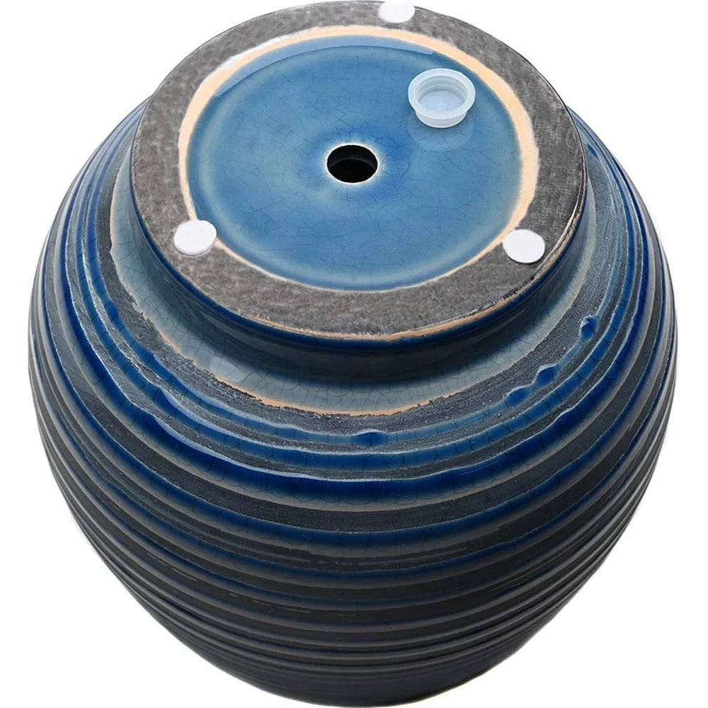 Ceramic Lynlee Planter 10 Inch Round Pot with Drainage Holes
