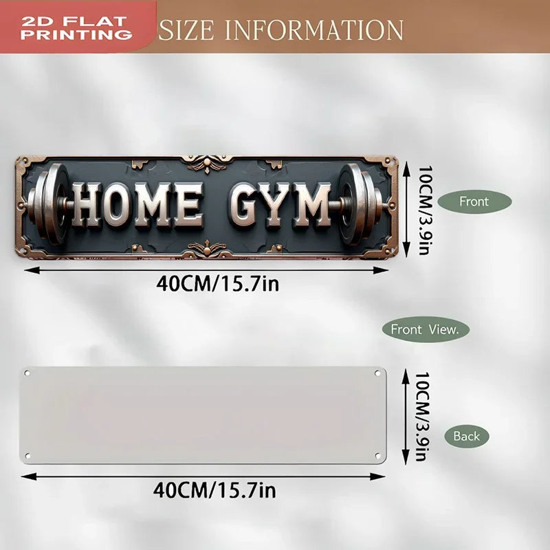 Flat Rustic Iron Vintage Metal Sign