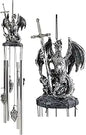 medieval dragon figurine wind chime