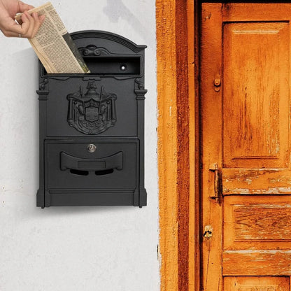 Rustproof Lockable Wall Mailbox