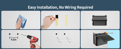 Solar Wall Lights 2 Pack with Remote, 3 Color Modes