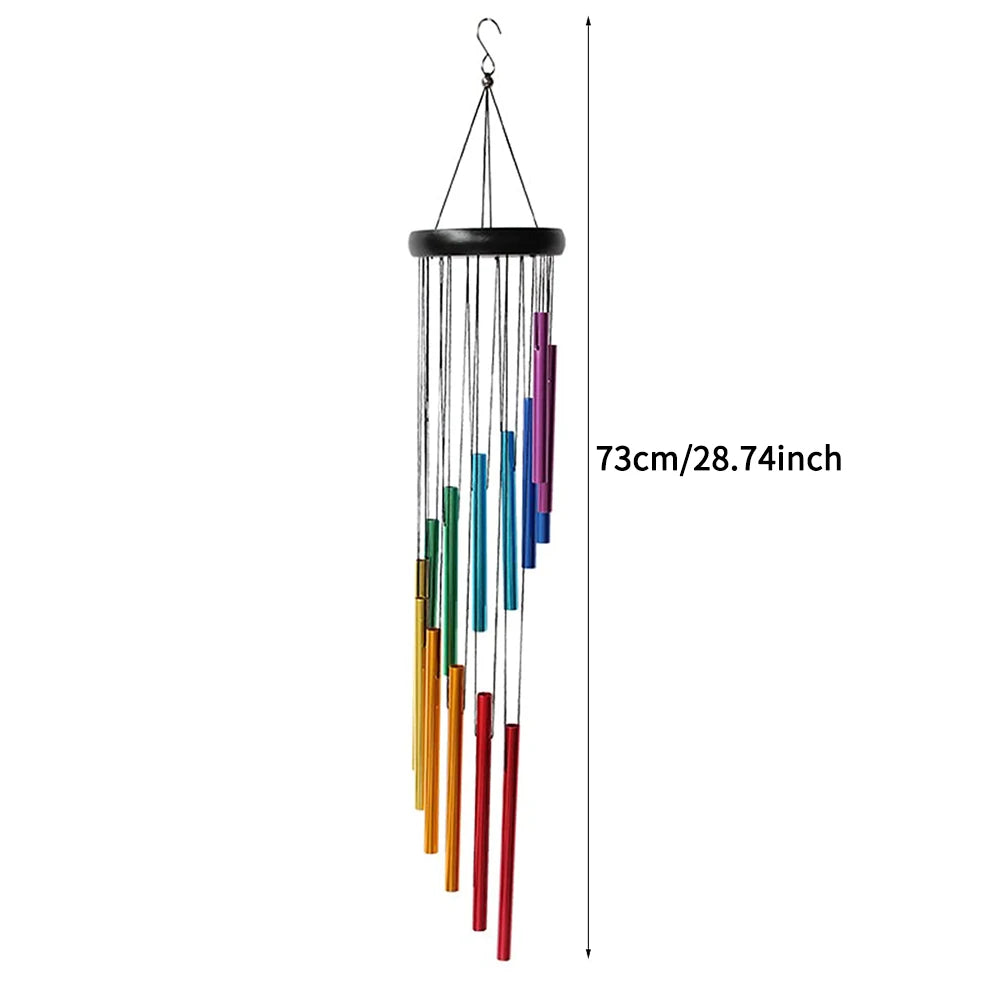 Beautiful and Soothing Musical Wind Chime with 12 Tubes and Bells