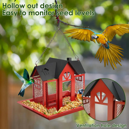 metal mesh wild bird feeder