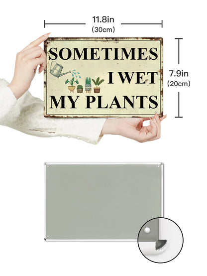 Funny Garden Rustic Metal Sign