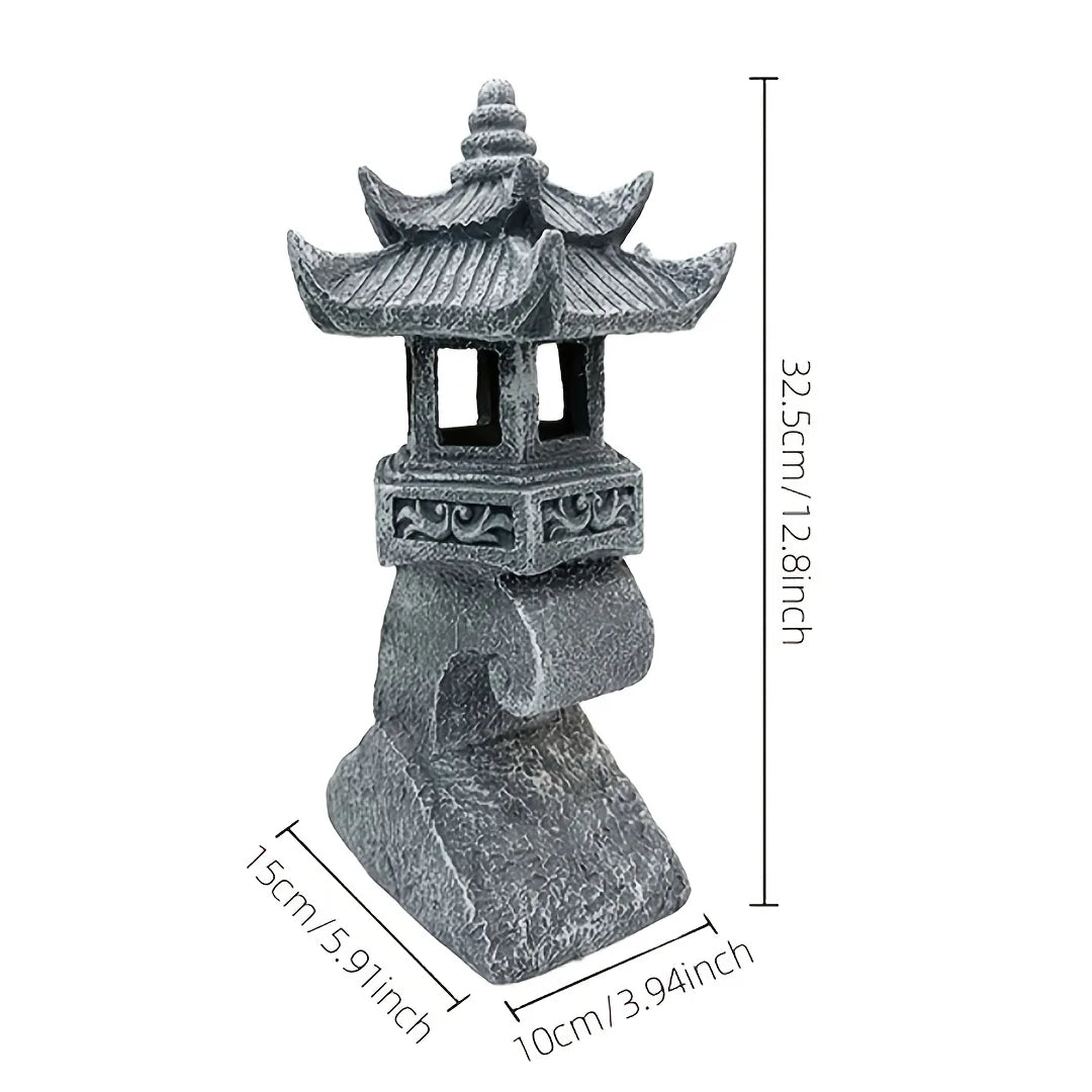 Solar Pagoda Lantern Garden Statue