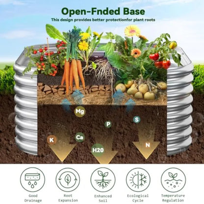 4 Pcak 2x2FT Raised Beds for Gardening