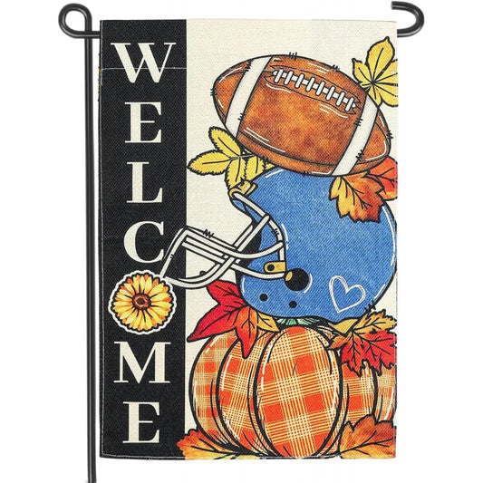 Fall Welcome Garden Flag 12x18 Inch