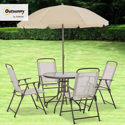6 Piece Patio Dining Set or 4 with Umbrella