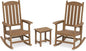 All Weather Resistant Outdoor Rocking Chairs Set of 3, 2 Chairs & 1 Table