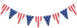 USA Flag Bunting Garland Triangle Banner