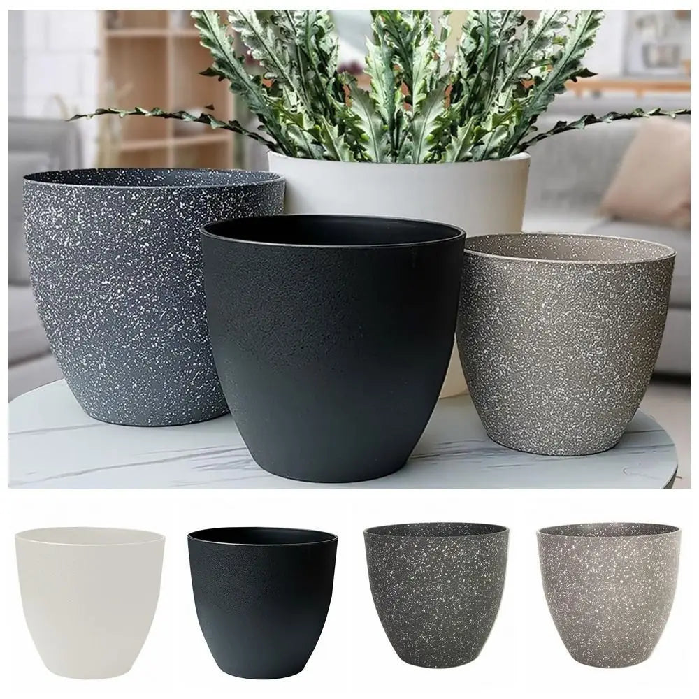 Frosted Imitation Stone Flower Pots