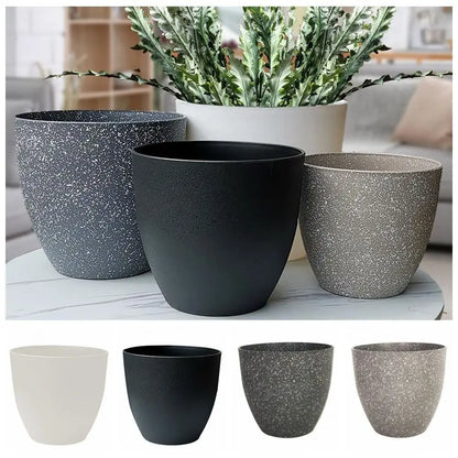 Frosted Imitation Stone Flower Pots