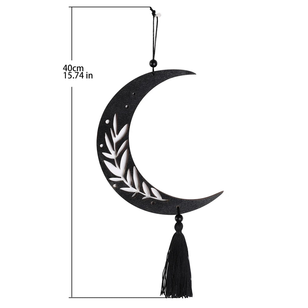 Wooden Moon Phase Garland Wall Hanging