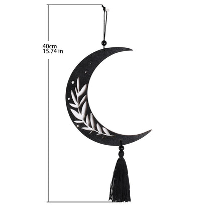 Wooden Moon Phase Garland Wall Hanging