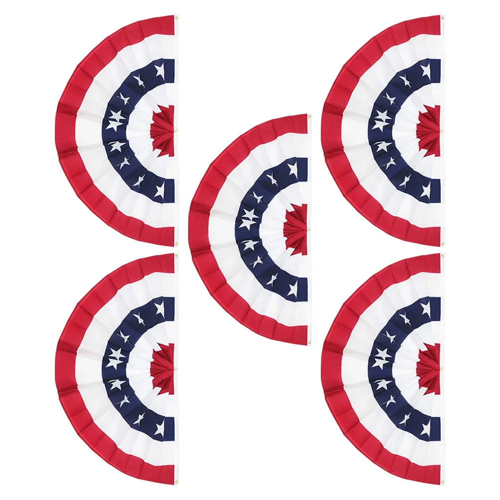 5Pcs Usa Patriotic Bunting