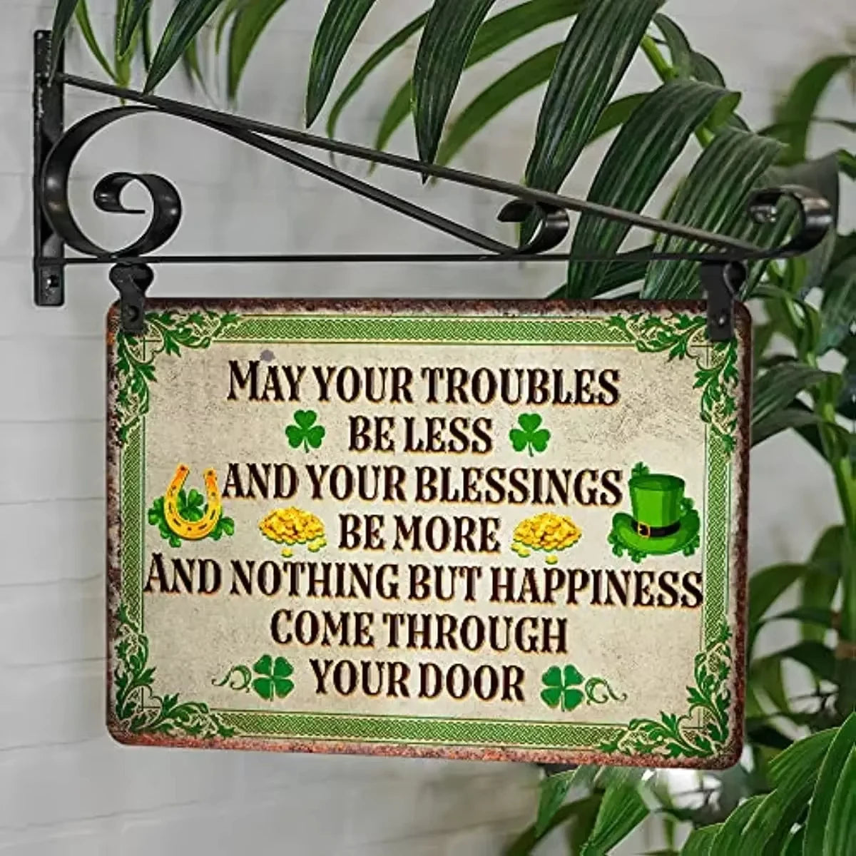 St Patrick Day Decor Metal Sign