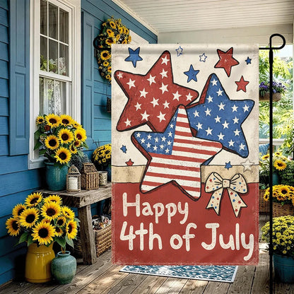 Happy 4th of July Garden Flag