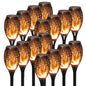 4/6/8/12Pcs Solar Flickering Outdoor Flame Torch Light