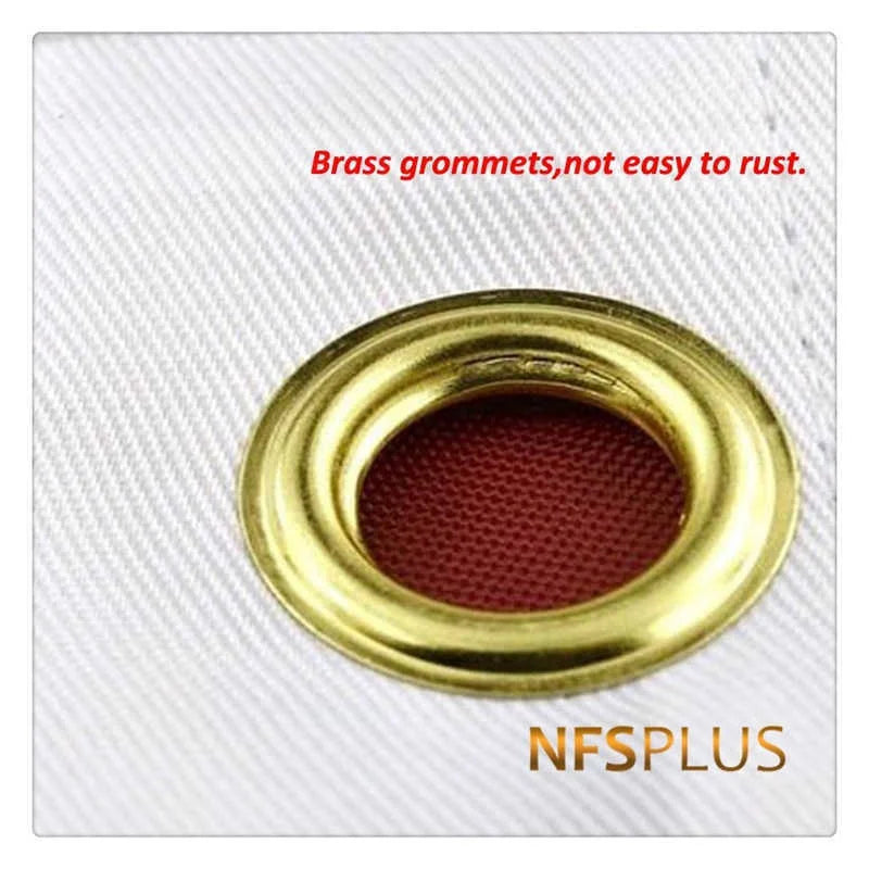 Embroidered American Flag Durable Waterproof Oxford Fabric Brass Grommet For Indoor And Outdoor