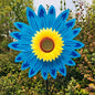 4PCS Outdoor Colorful Sunflower Wind Spinner Stake