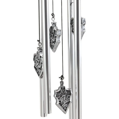 medieval dragon figurine wind chime