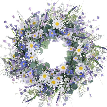 Artificial Flower Daisy Wreath