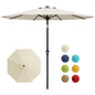 9FT Patio Umbrella With Crank & Tilt