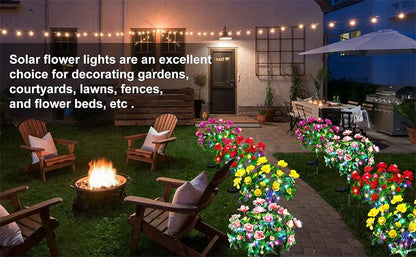 LED Solar Light Waterproof Azalea Flowers