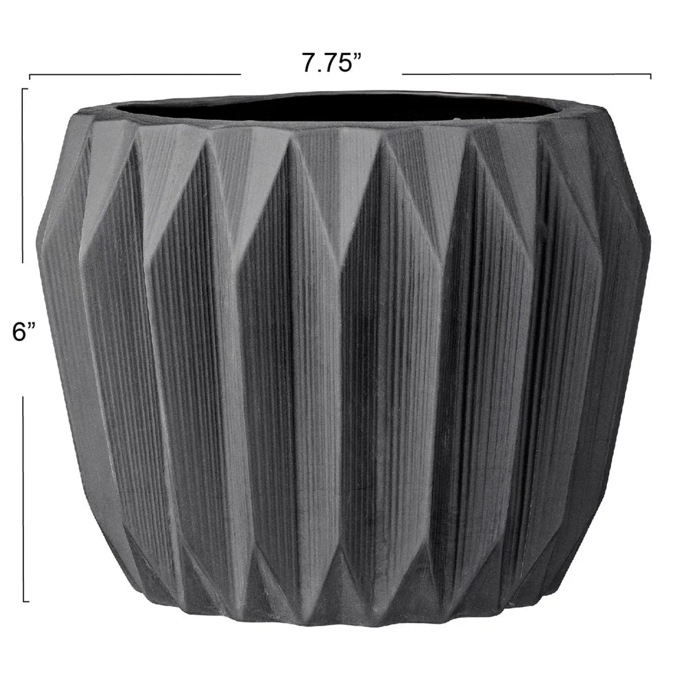 Stoneware Fluted Planter