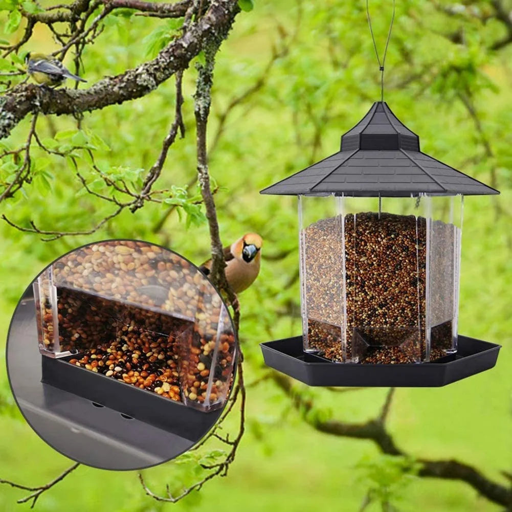Wild Bird Feeders for Outside Rust Proof Hanging Feeders