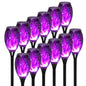 4/6/8/12Pcs Solar Flickering Outdoor Flame Torch Light