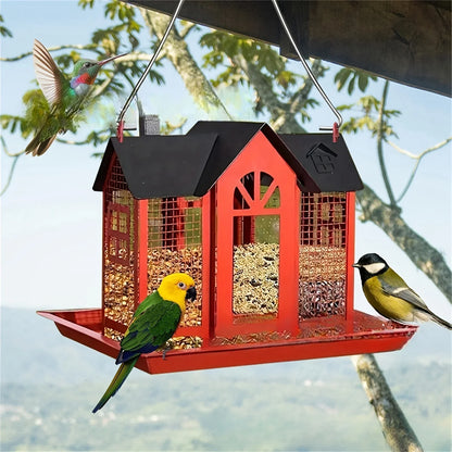metal mesh wild bird feeder