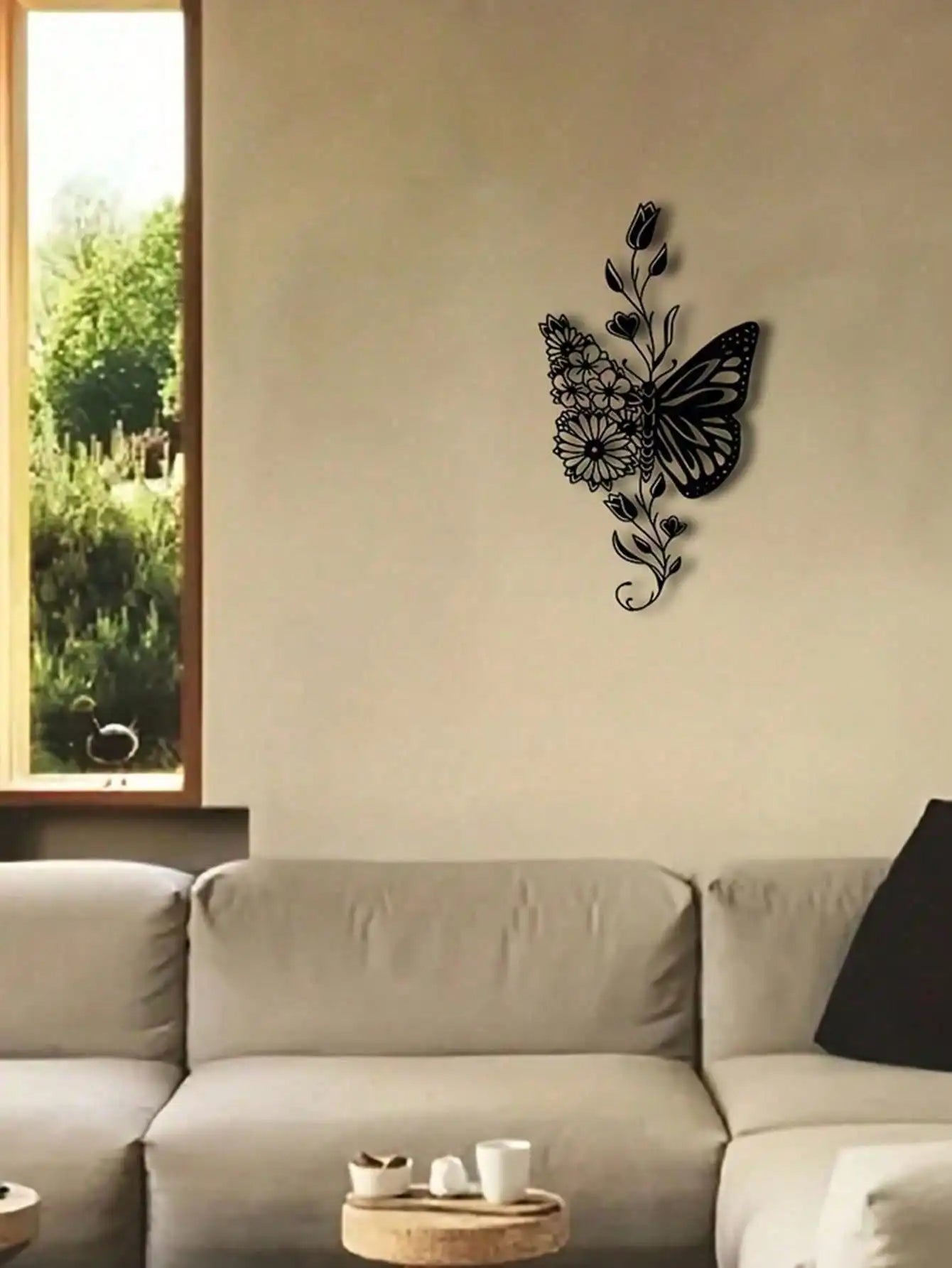Large Butterfly Iron Wall Art