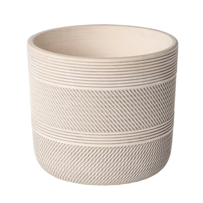 Round Ceramic Planter with Drainage Holes