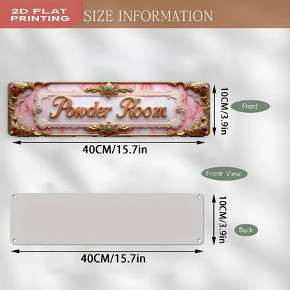 Flat Rustic Iron Vintage Metal Sign
