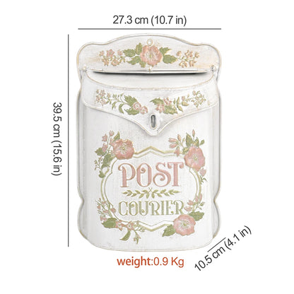 Retro Style Outdoor Metal Wall Mounted Mailbox