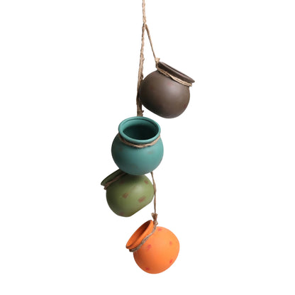 Creative Hanging Flower Pot with Jute Rope for Indoor Outdoor