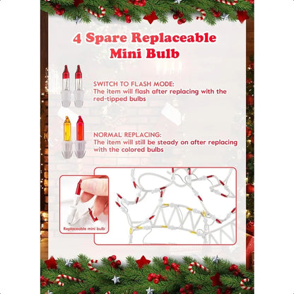 4 Pack Christmas Window Silhouette Lights