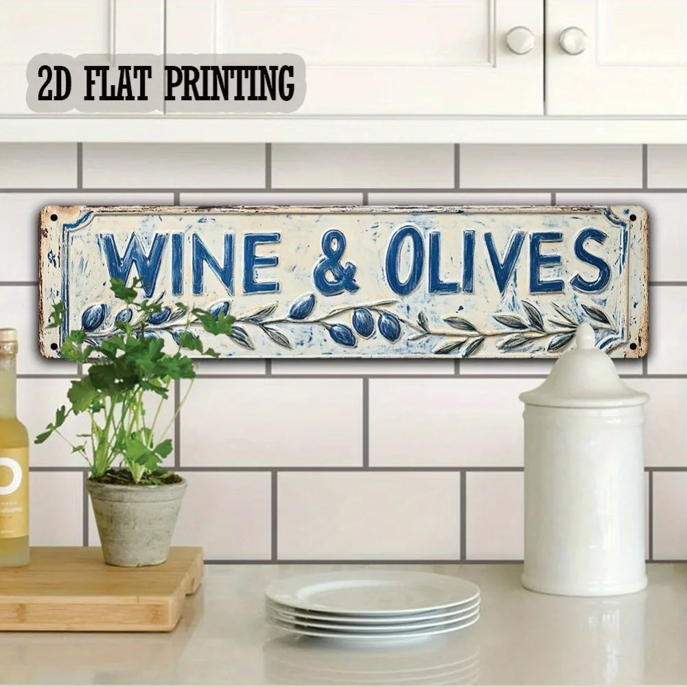 Flat Rustic Iron Vintage Metal Sign