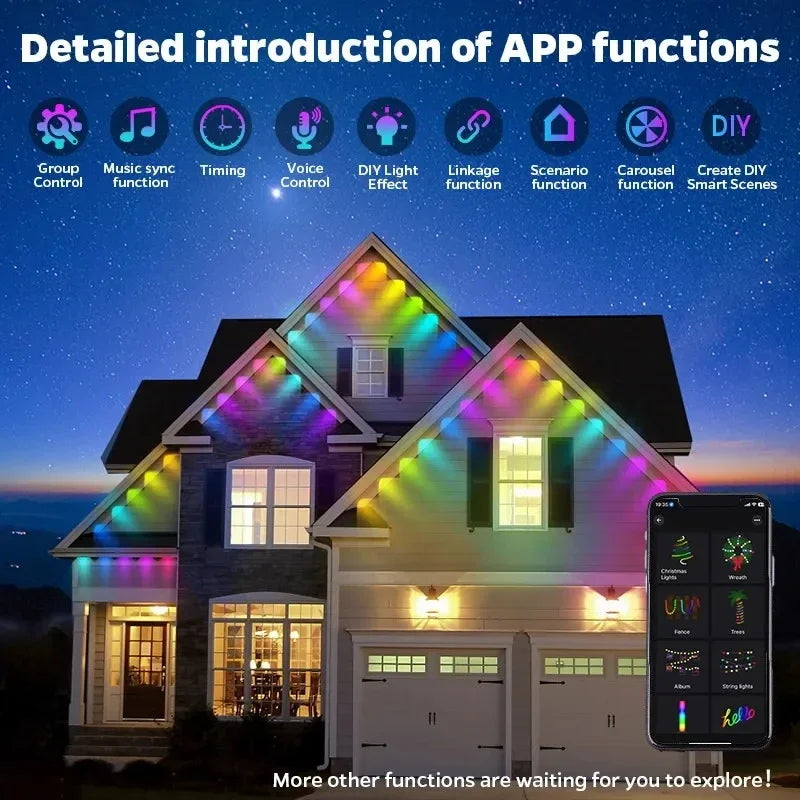 Outdoor LED Light String Strip