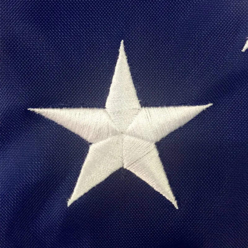 Polyester Embroidered Star American Flag Weatherproof