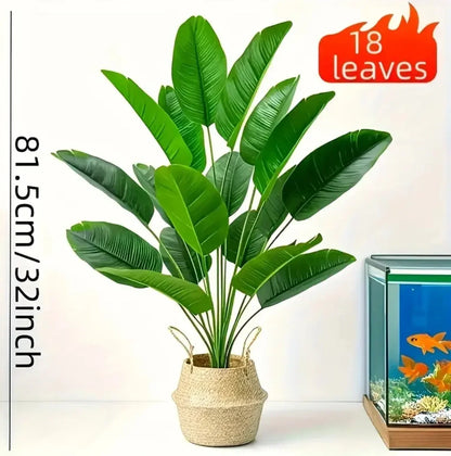 1pc 18 Leaves Artificial Banana Plant